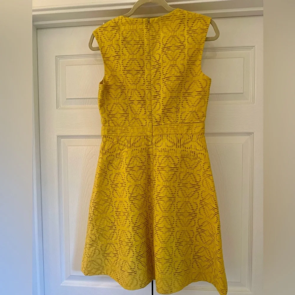 EUC J. Crew Yellow Textured Dress size 4